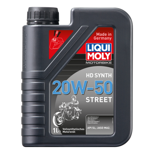 Синтетическое моторное масло для 4-тактных мотоциклов Motorbike HD Synth Street 20W-50 - 1 л